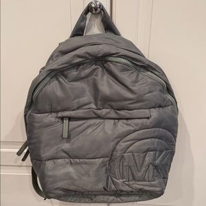Michael Kors Charcoal Quilted Backpack